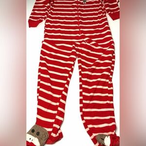 Sock Monkey Onesie PJ (L)